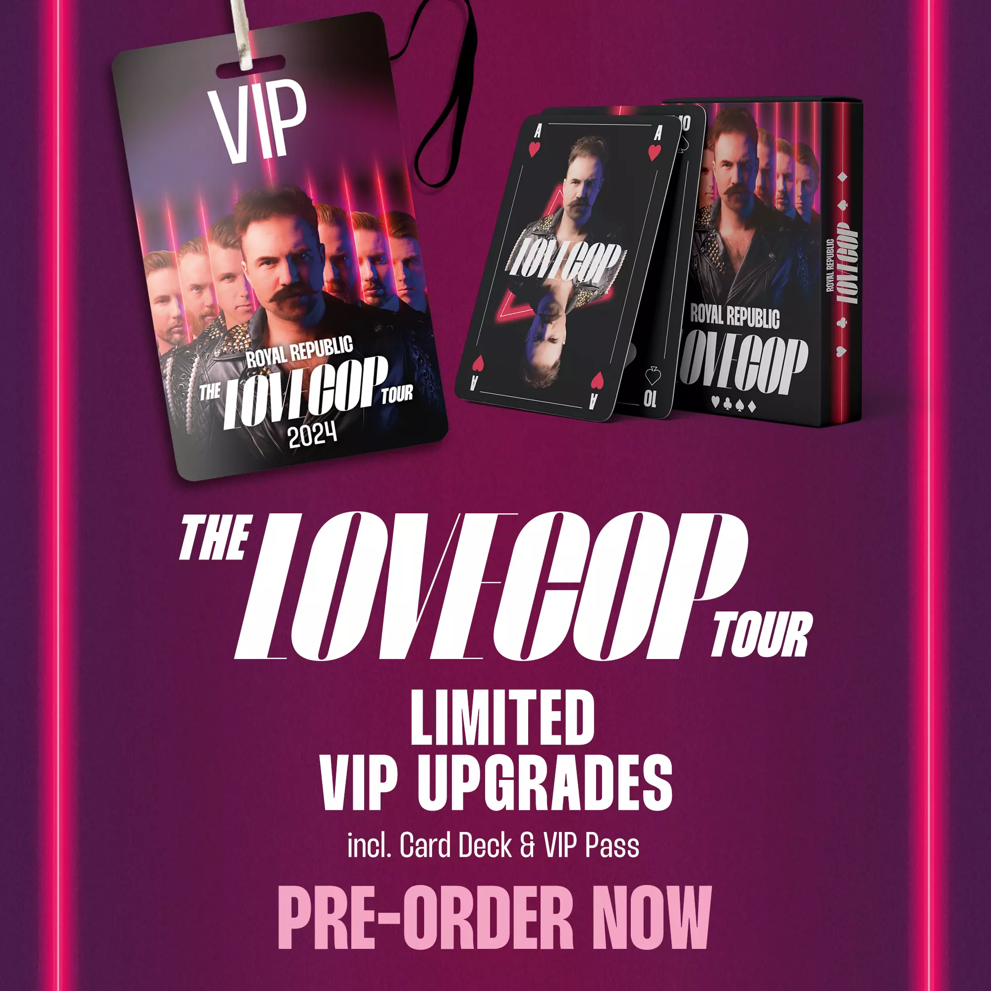 ROYAL REPUBLIC Tour 2024 VIP Upgrade [TICKET UPGRADE BUNDLE] Royal